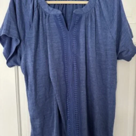 Blue Short Sleeve Top - Picture 2 of 7